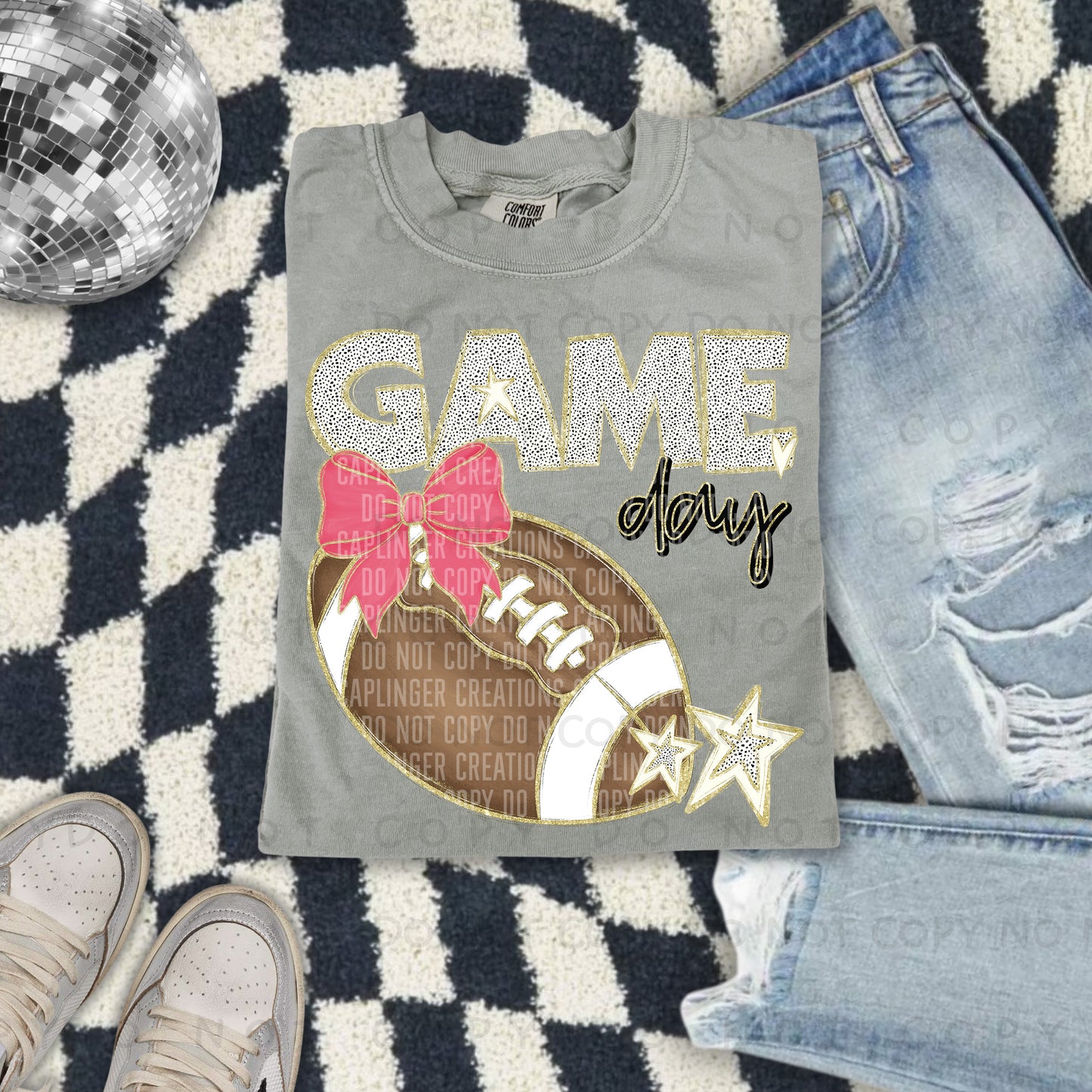 Football bow drop down menu