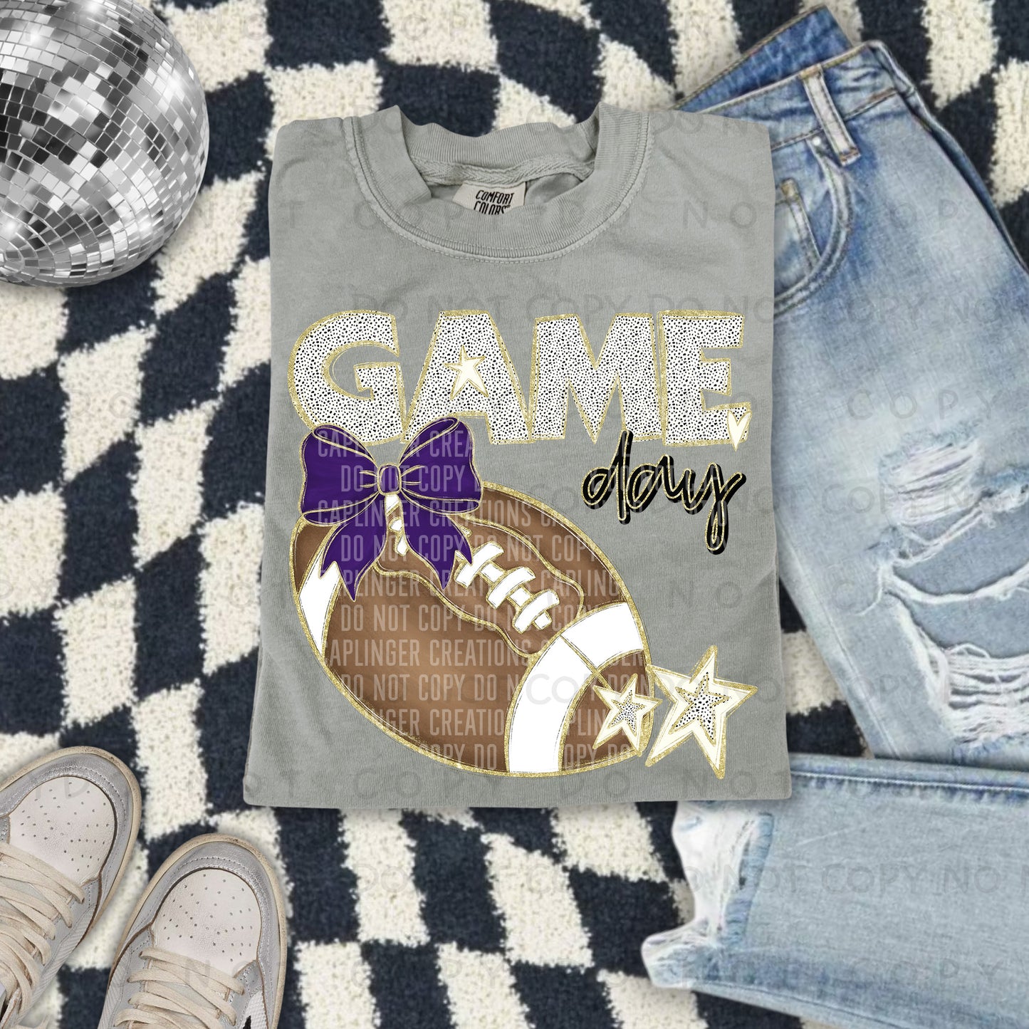 Football bow drop down menu