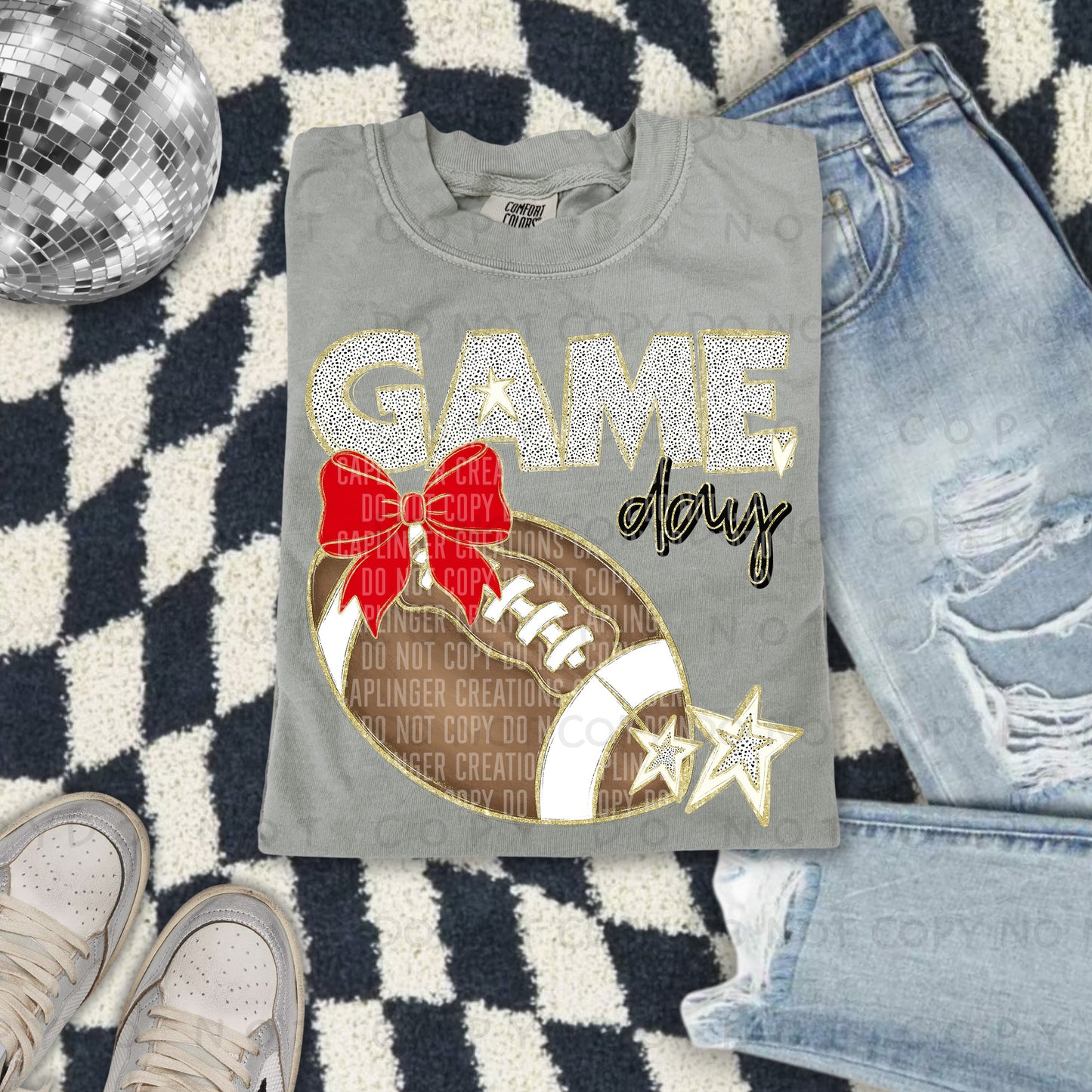 Football bow drop down menu