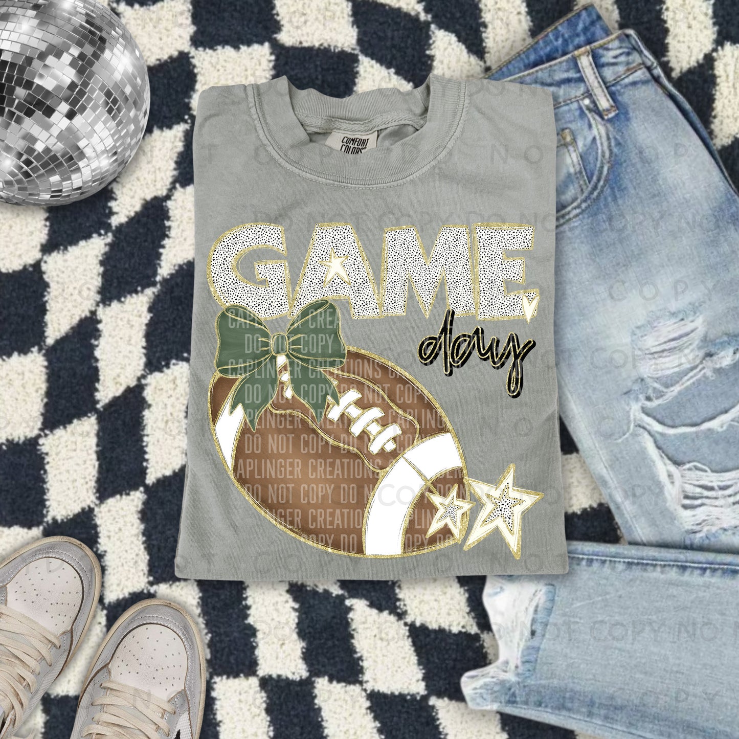 Football bow drop down menu