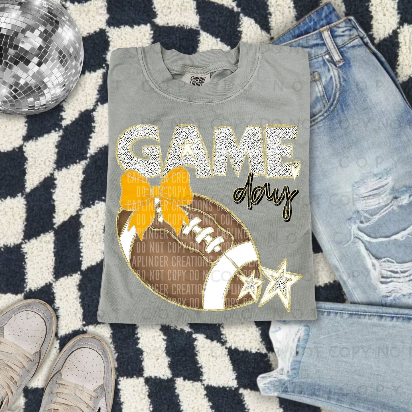 Football bow drop down menu