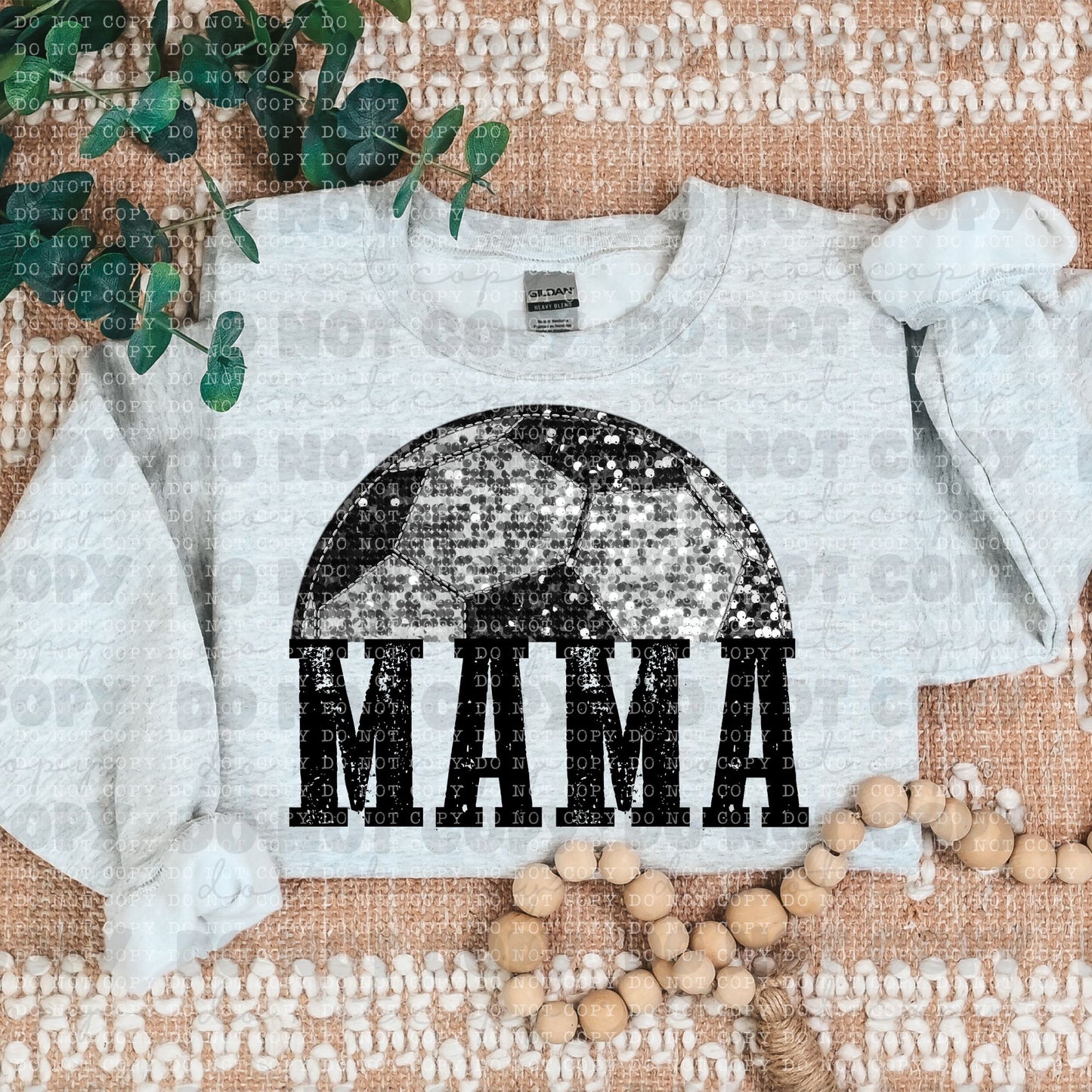Mama Soccer Glitter