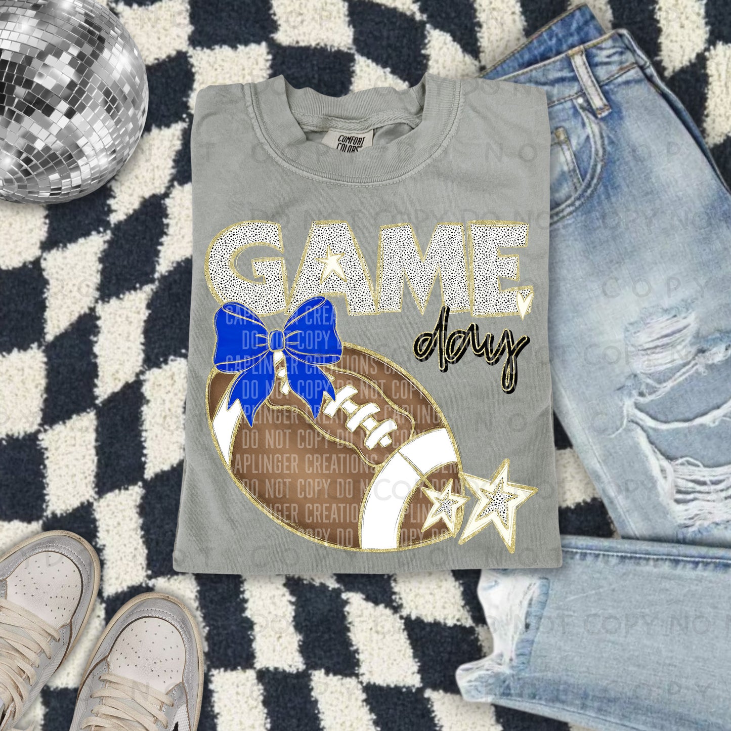 Football bow drop down menu