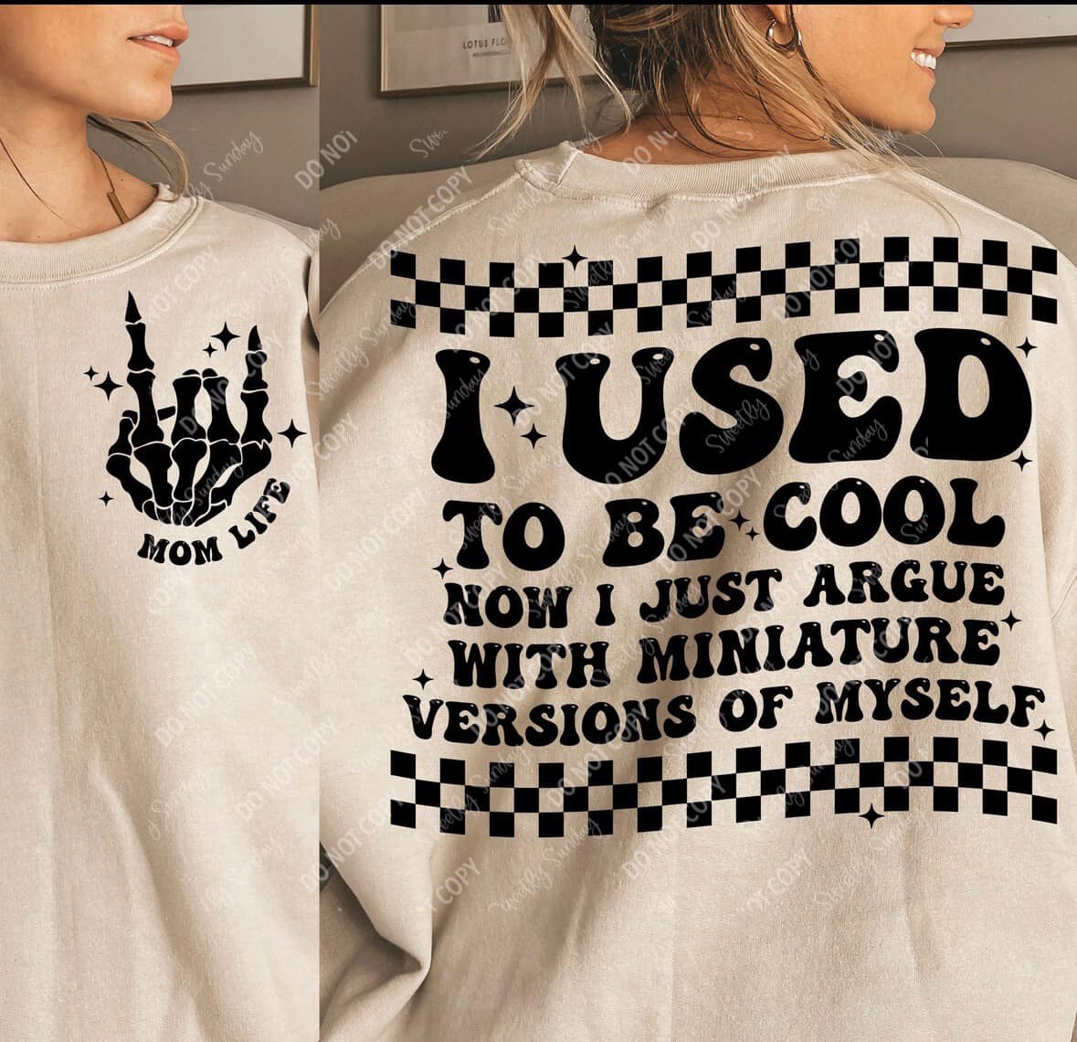 I used to be cool now I just argue with a miniature versions of myself