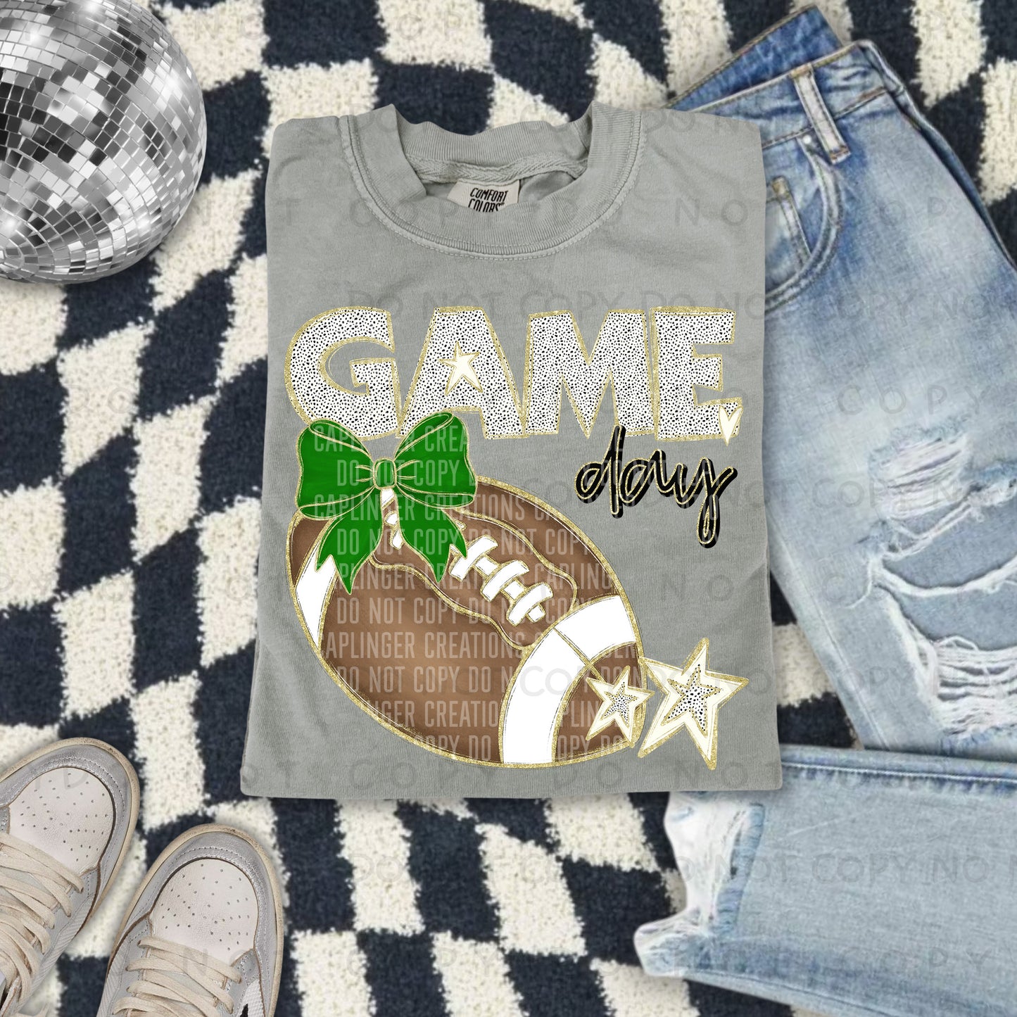 Football bow drop down menu