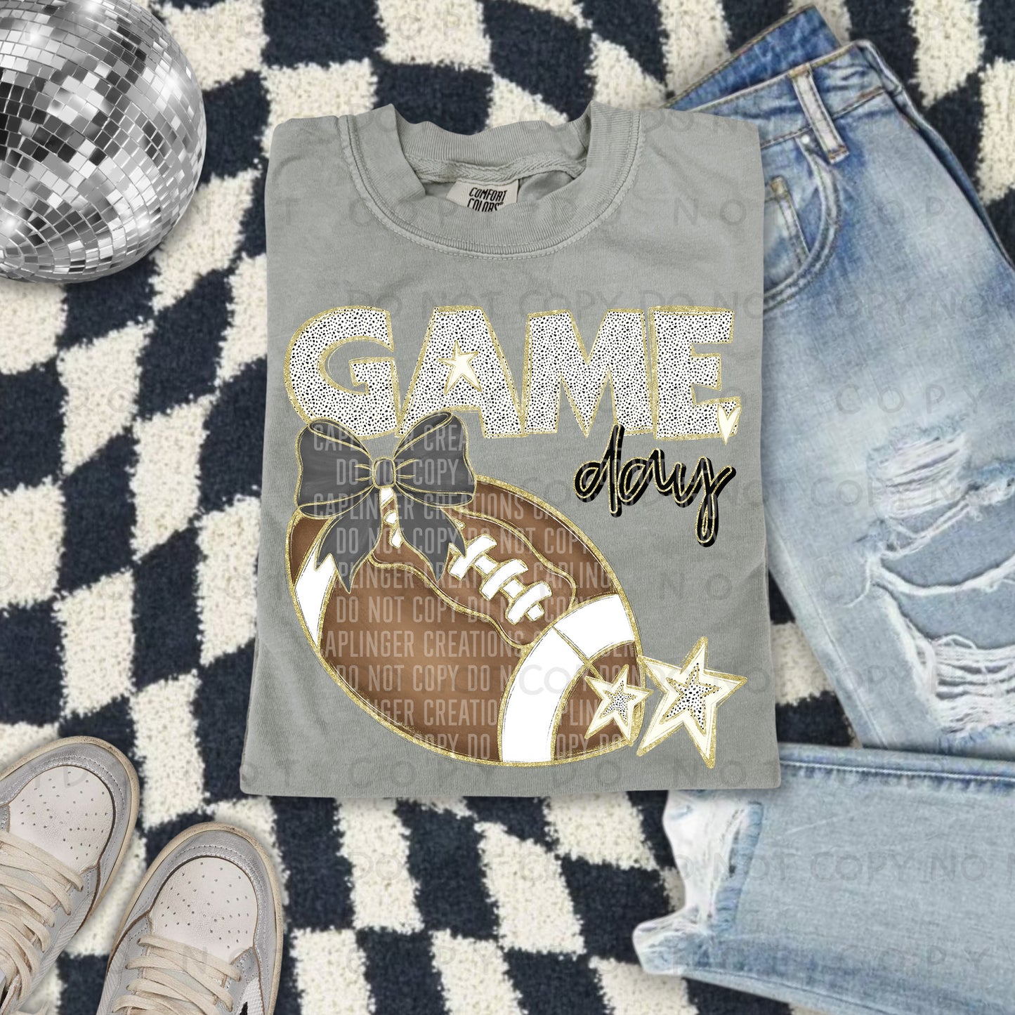 Football bow drop down menu