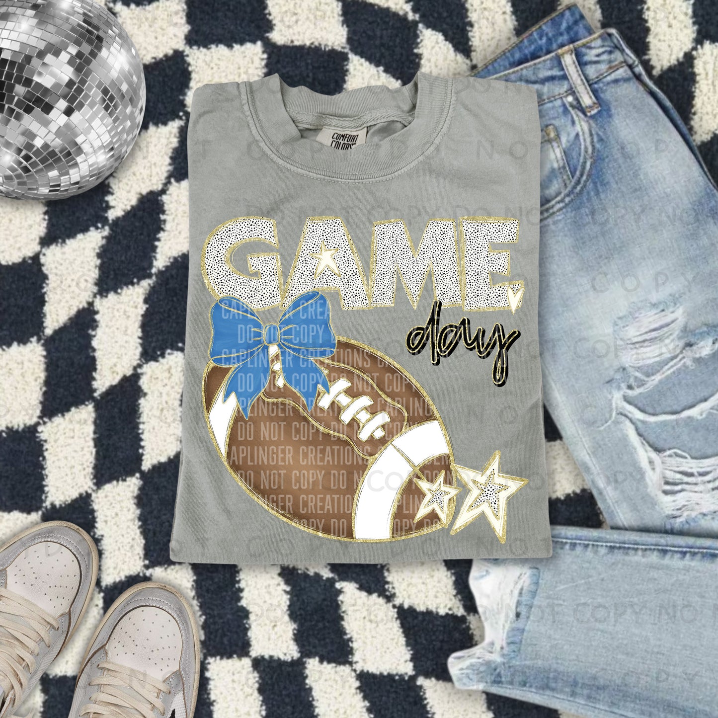 Football bow drop down menu