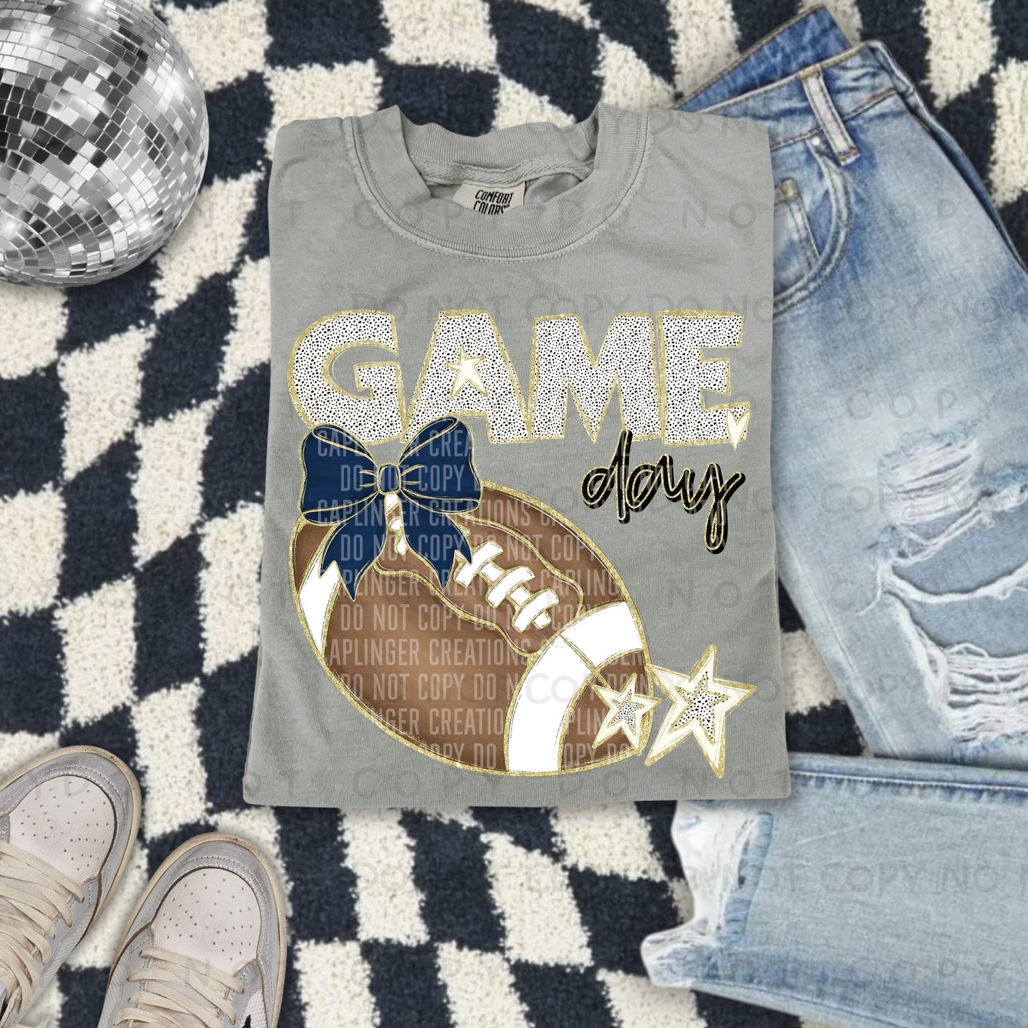 Football bow drop down menu