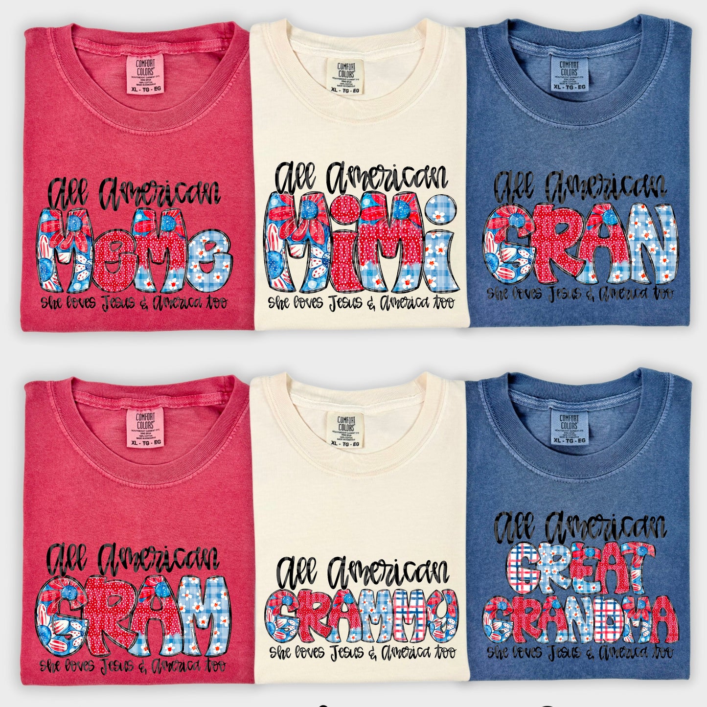 All American names(drop down)
