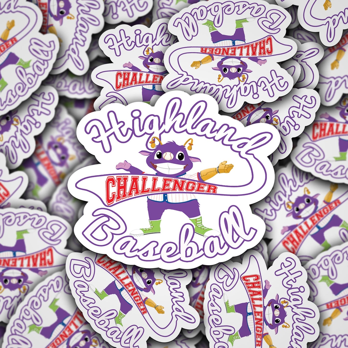 Highland challenger stickers