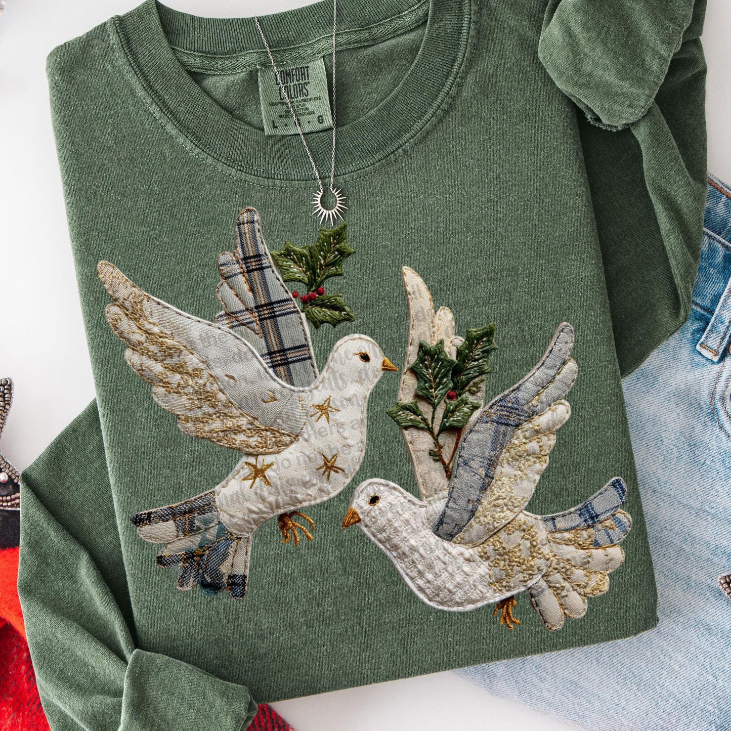 Christmas doves