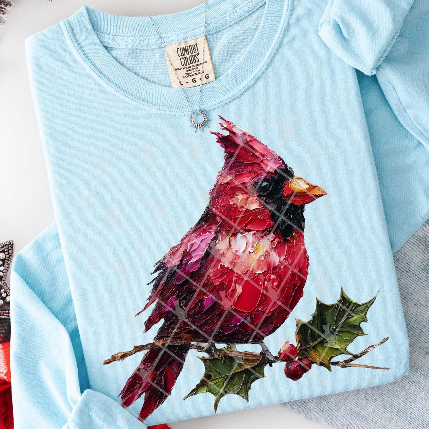 Hand painted Cardinal