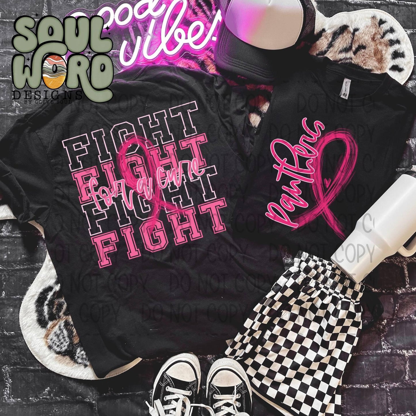 Fight panthers Ribbons