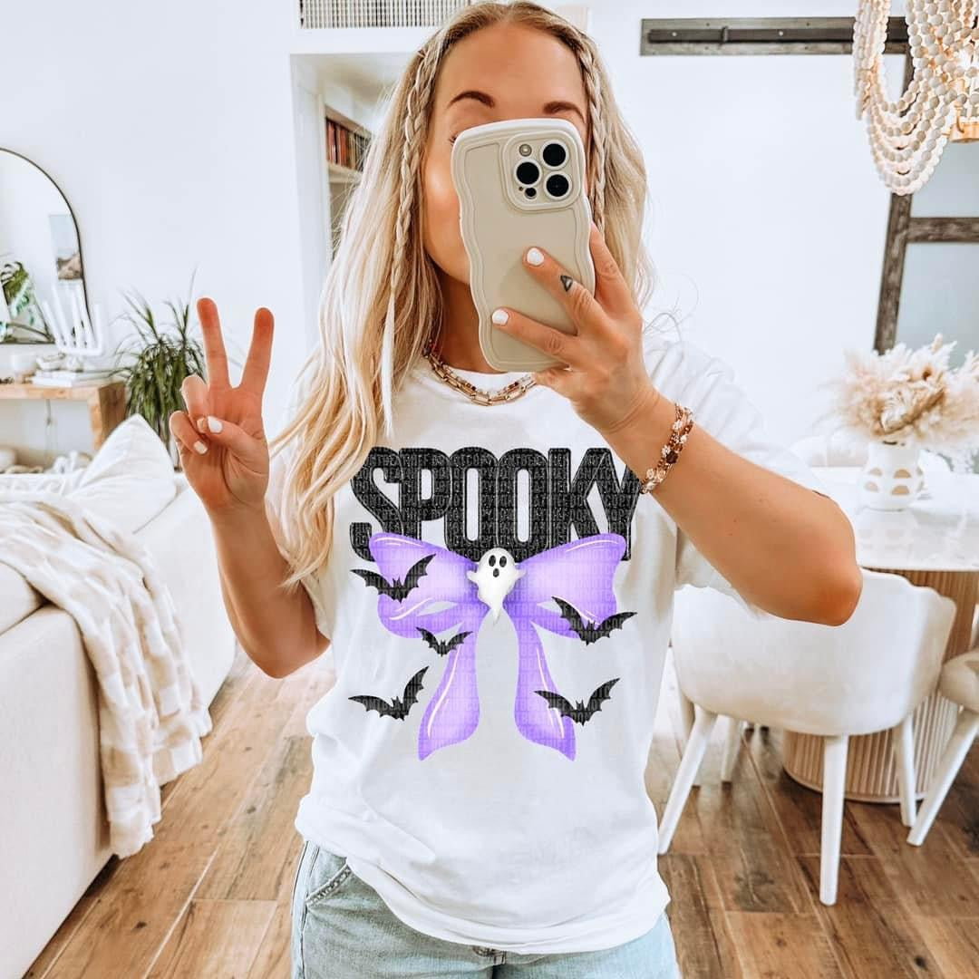 Spooky Ghost Coquette Bow