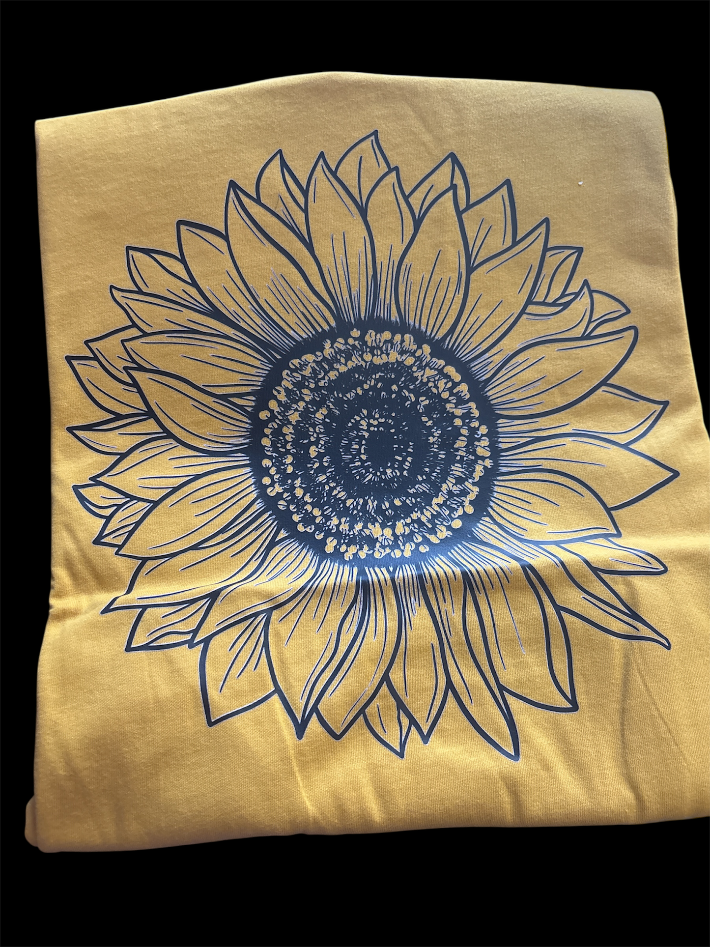 Sunflower outline bella canvas tee