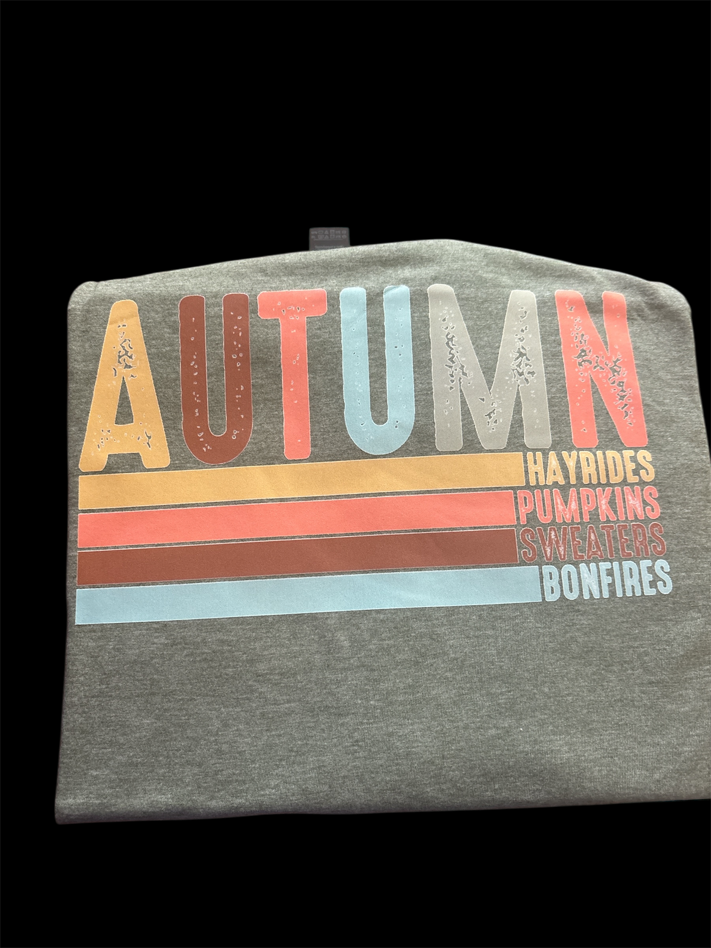 Autumn hayrides, pumpkins,sweaters, bonfire gildan softstyle