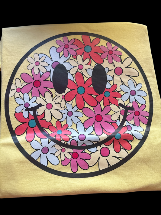 Daisy smiling face Gildan heavy cotton