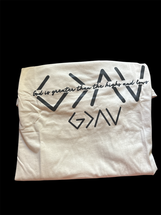 God is greater than the highs and lows gildan softstyle