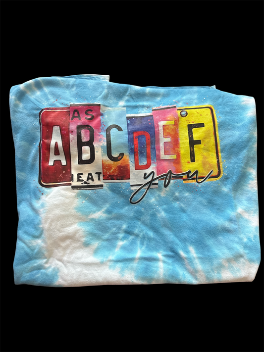 ABCDEF tye dye