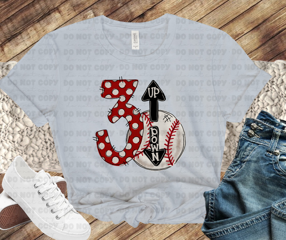 3 Up 3 Down Baseball
