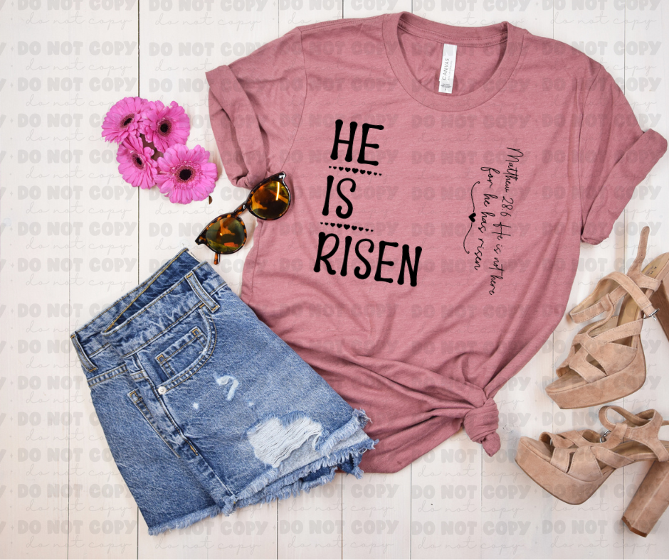 He is Risen(side) Religious shirts