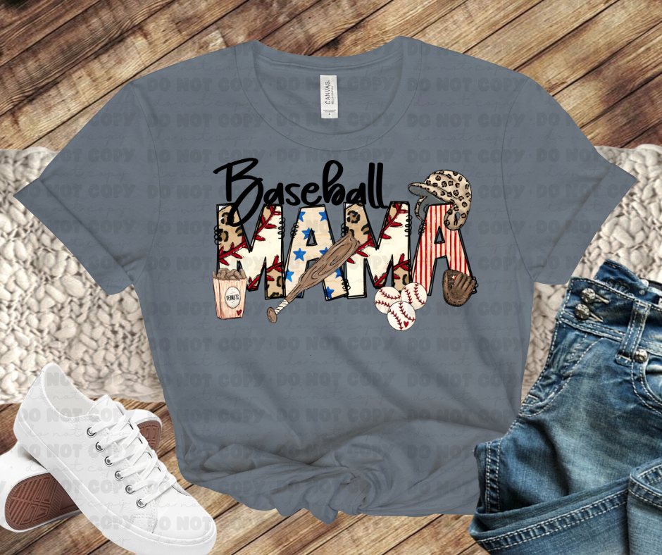 Baseball Mama Stitched