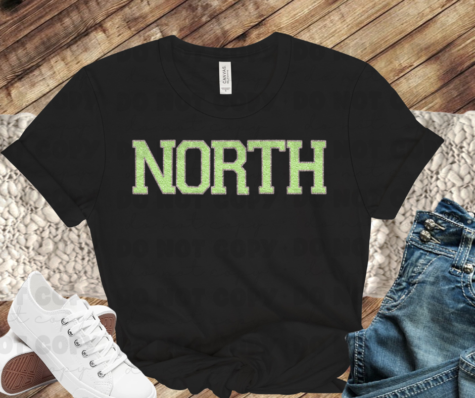 North Huskies (faux embroidery)