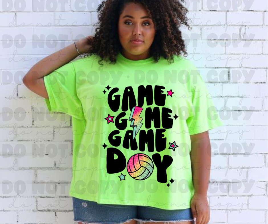 Game Day Stacked Volleyball