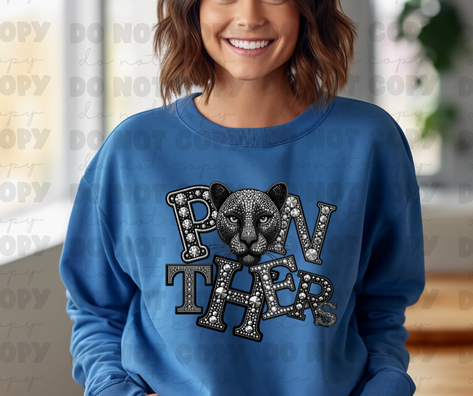 Panthers rhinestone