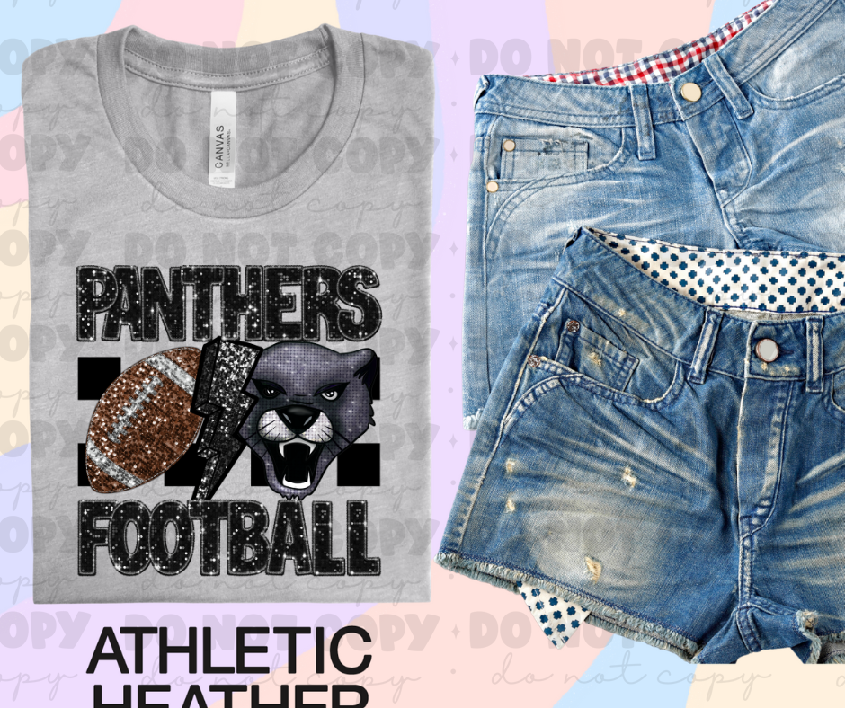 Panthers football glitter