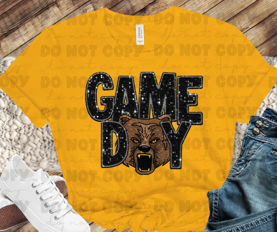 Bears Game Day Glitter