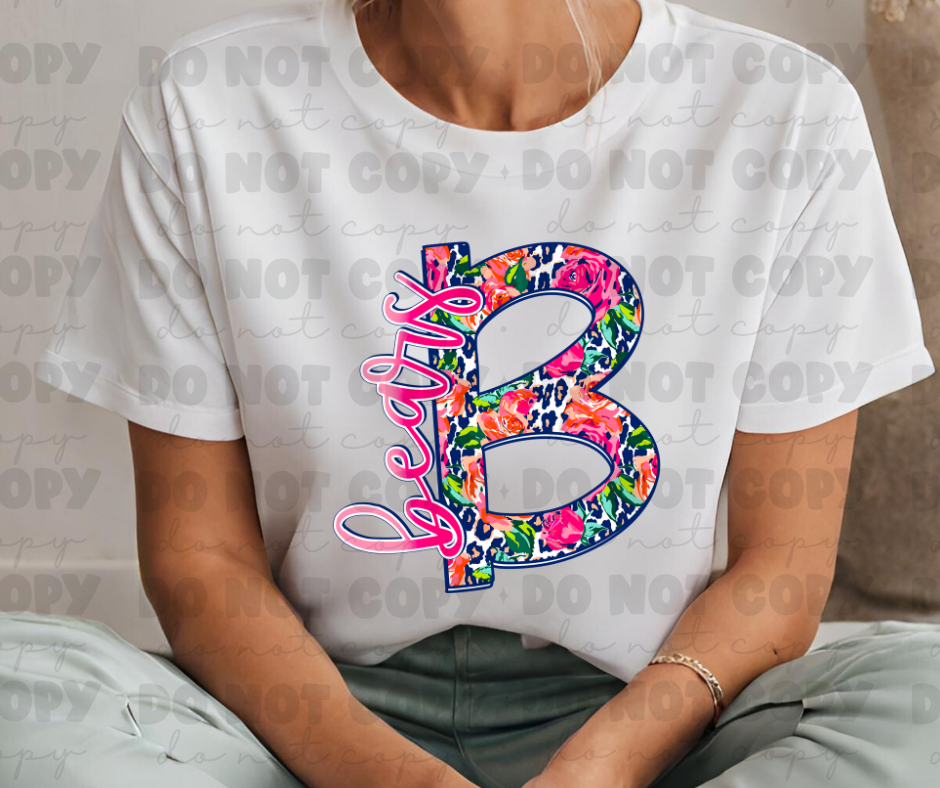 B Bears floral