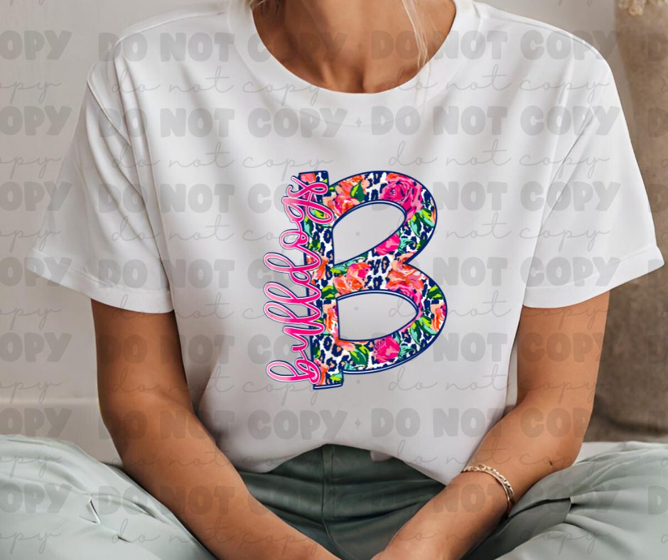 B bulldogs floral