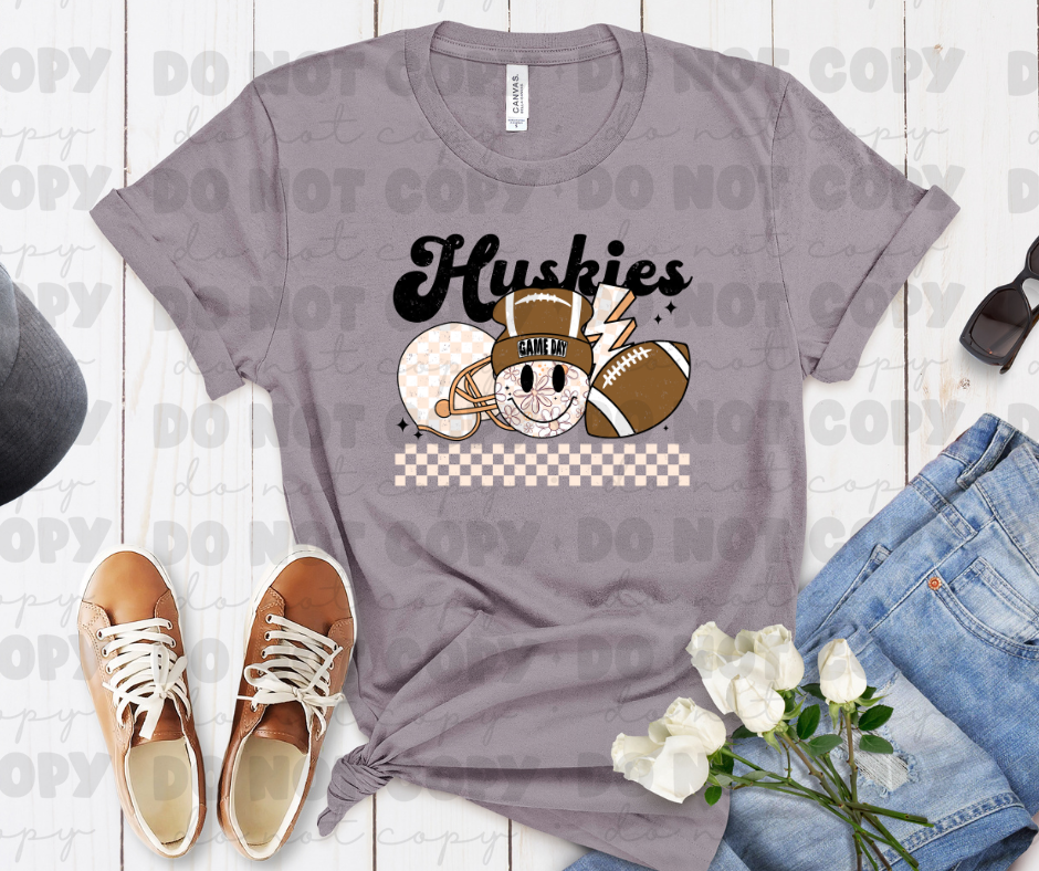 Huskies Retro Football