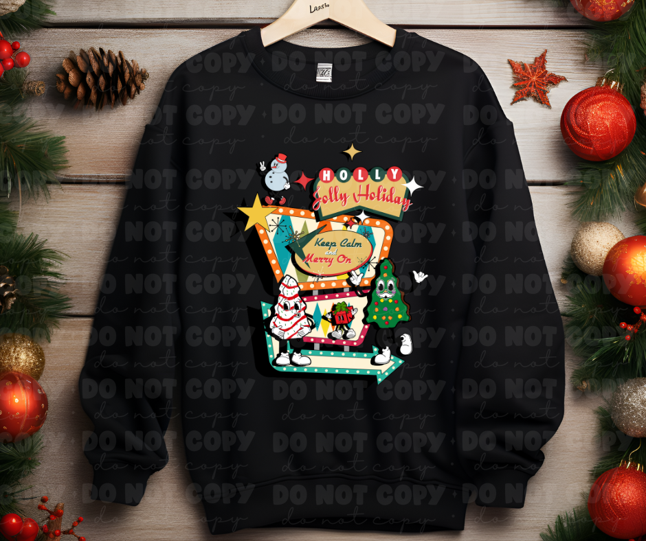 Retro movie sign Christmas