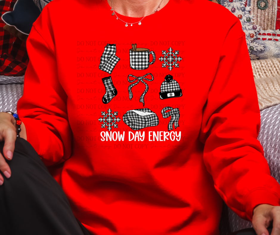 Snow day energy drop down