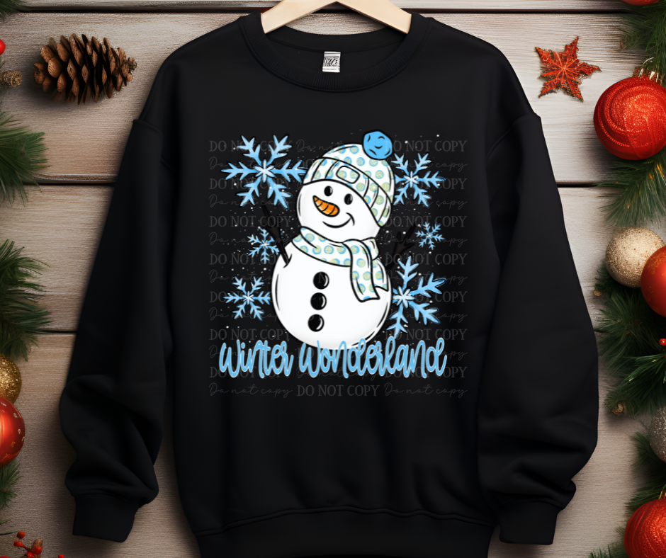 Winter wonderland snowman