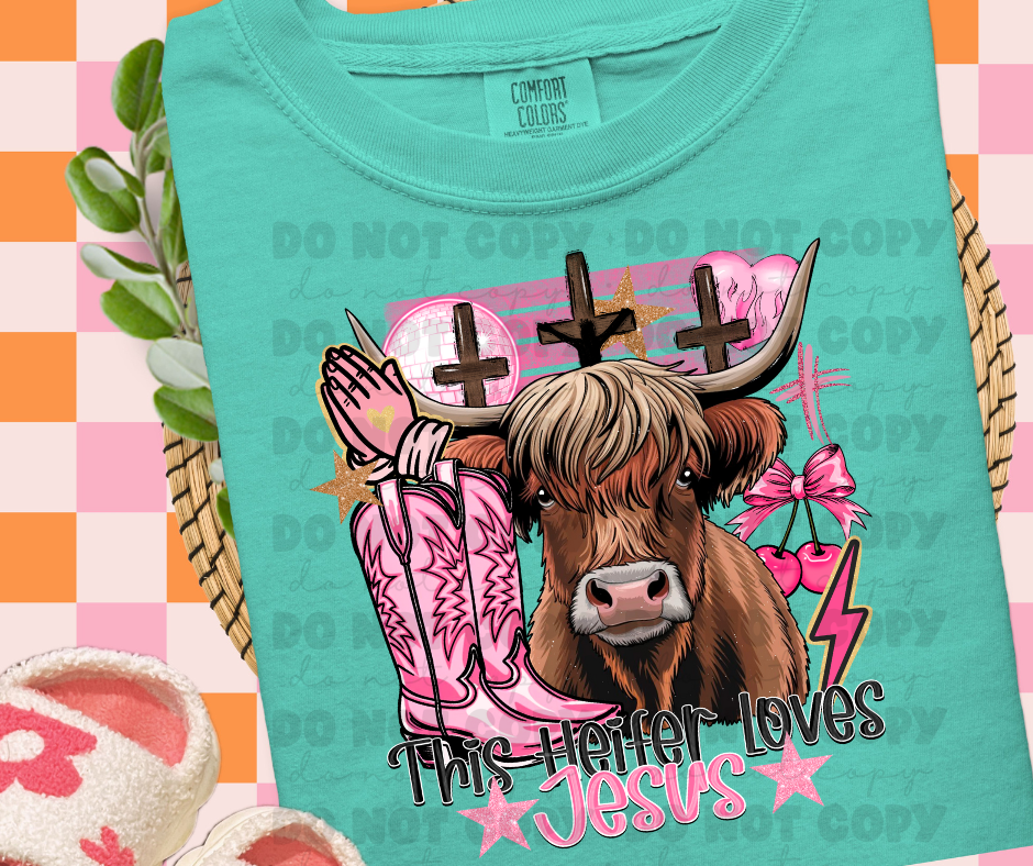 This heifer loves Jesus