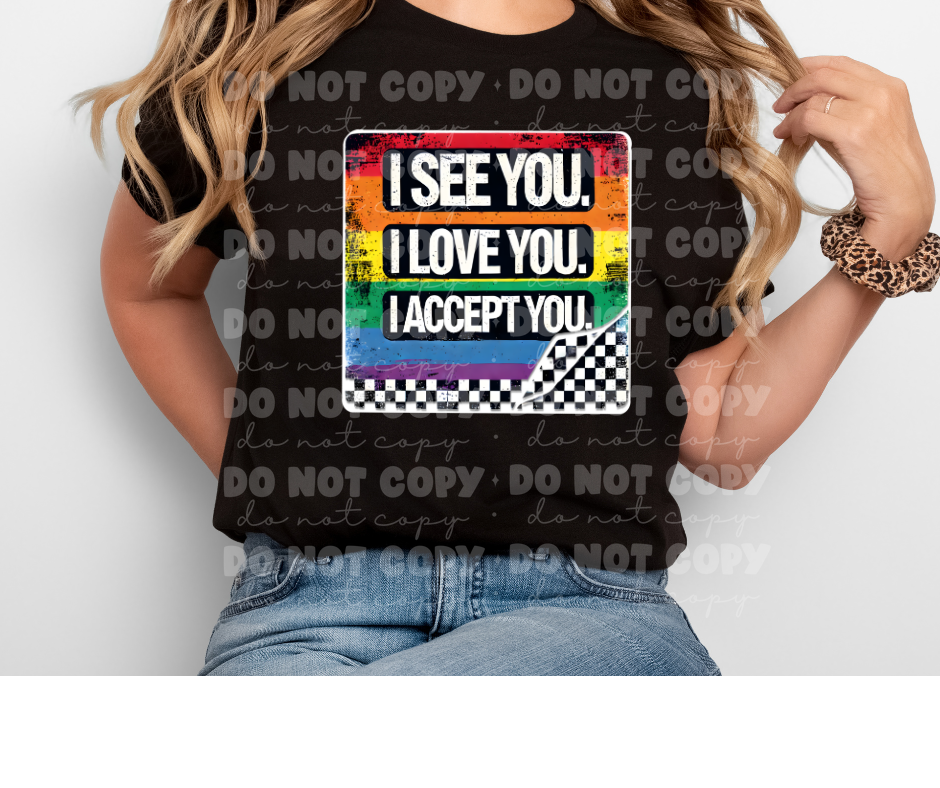 I see you I love you I accept you