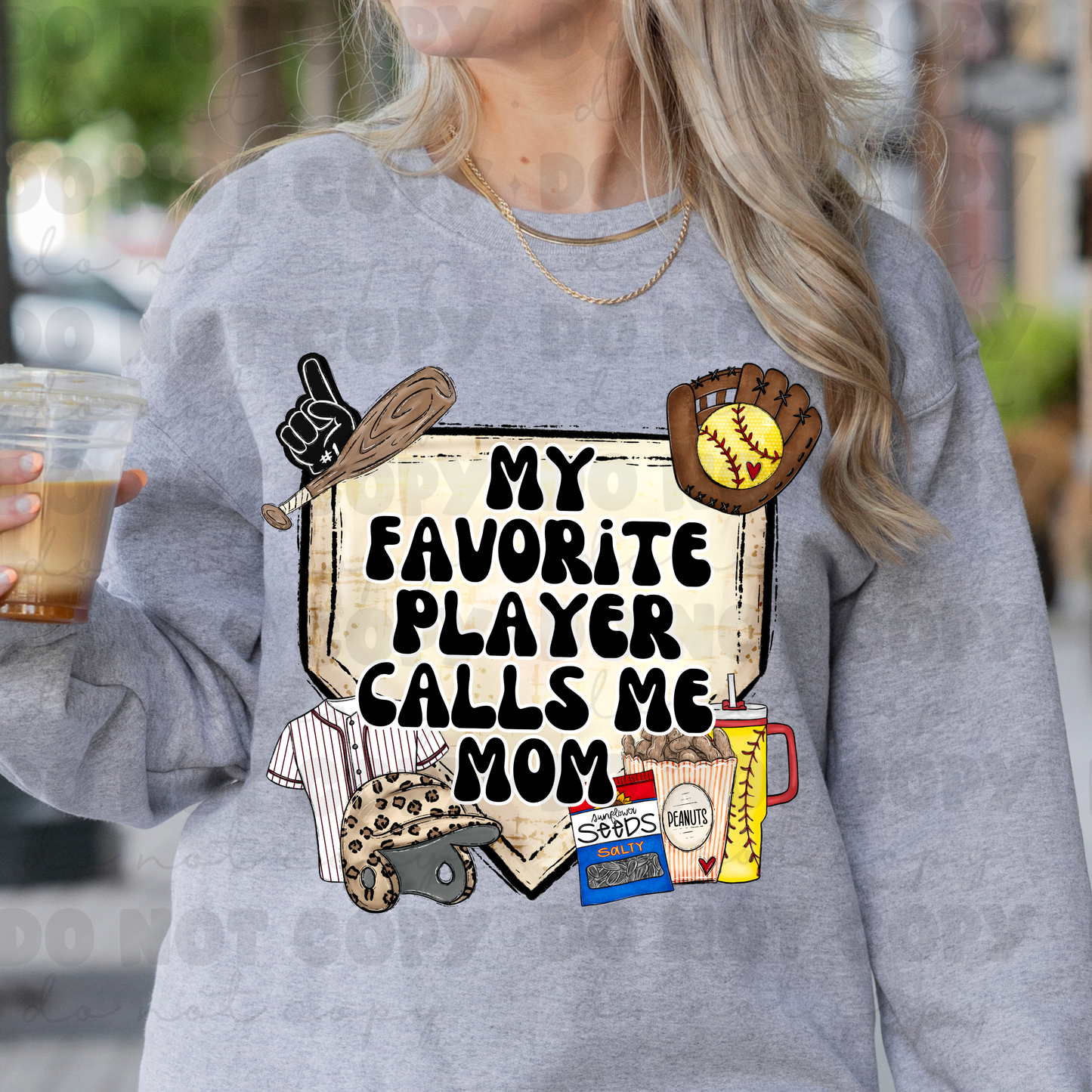 My Favorite Players Call Me Mom Softball Tee