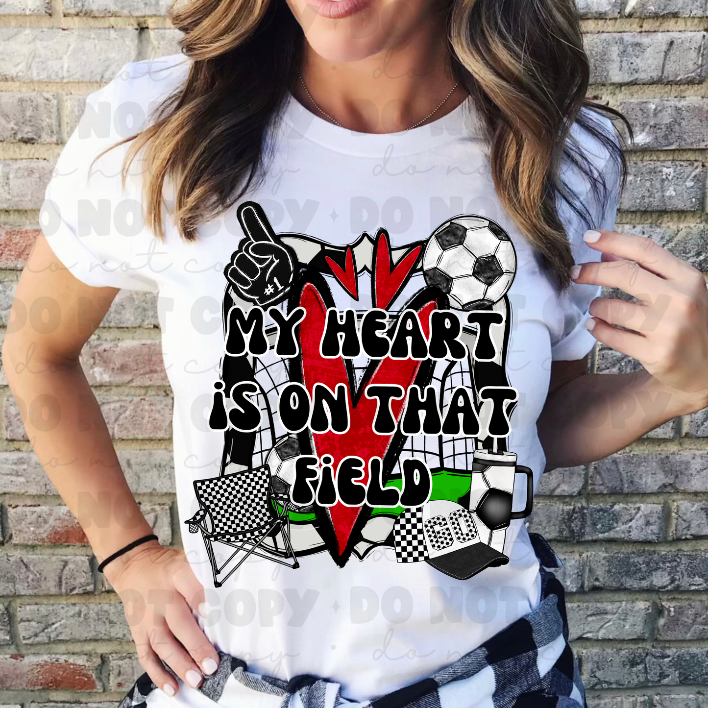 My Heart Is On That Field Soccer Tee