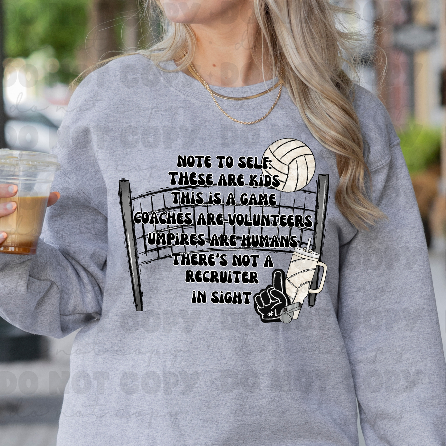 Note To Self Volleyball Net Tee