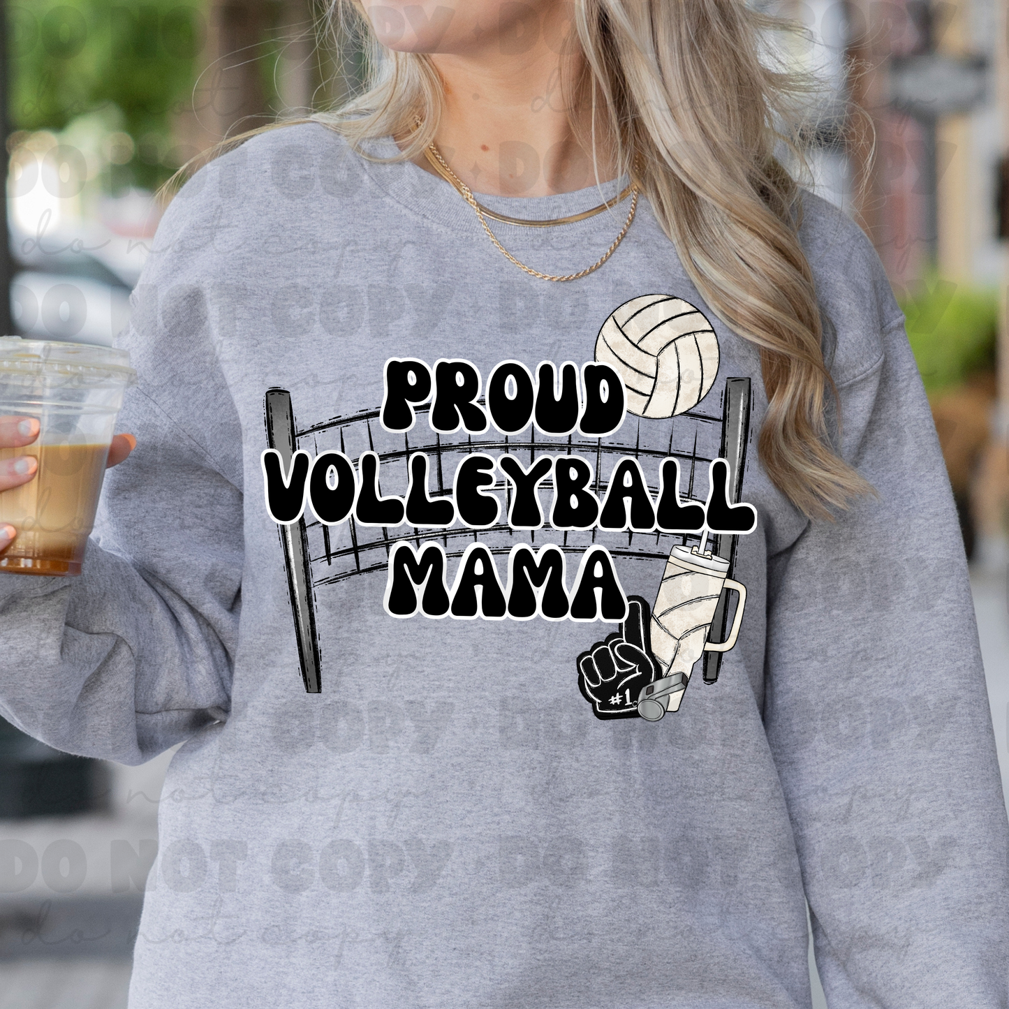Proud Volleyball Mama Net Tee