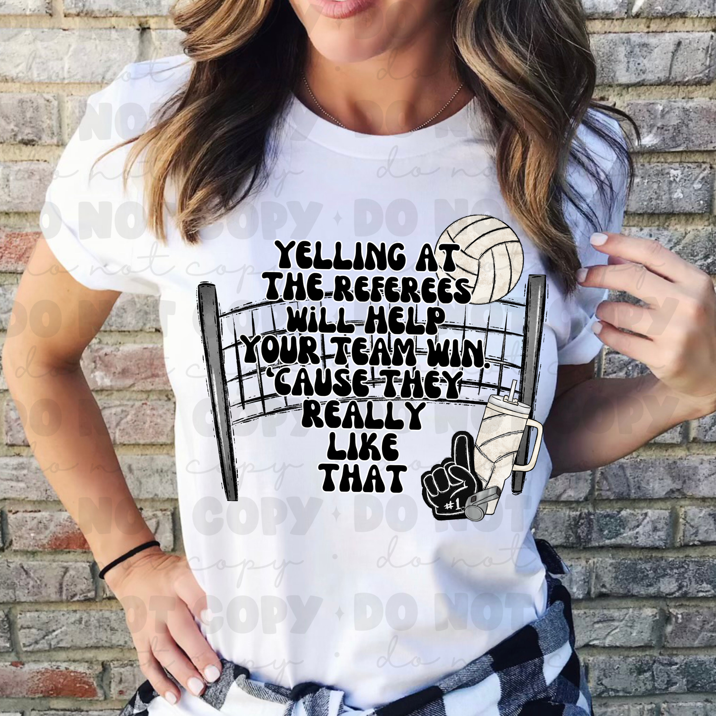 Yelling At The Referees Volleyball Net Tee