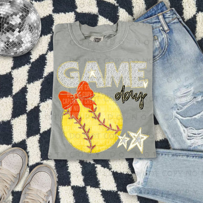 Softball bow drop down menu