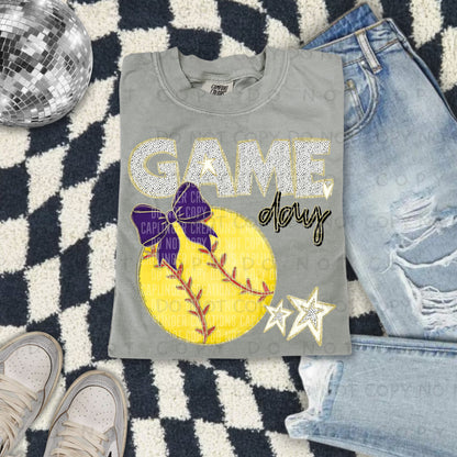 Softball bow drop down menu