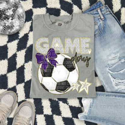 Soccer bow drop down menu