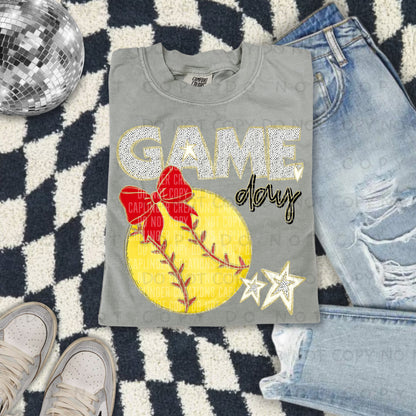 Softball bow drop down menu