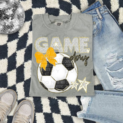 Soccer bow drop down menu