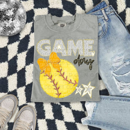 Softball bow drop down menu